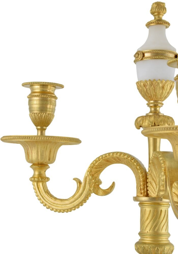 Paire de chandeliers style Empire XIXème – Image 6