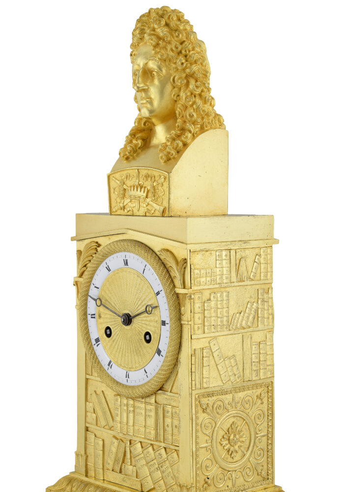 Pendule au buste de Jean Racine Charles X - Image 7