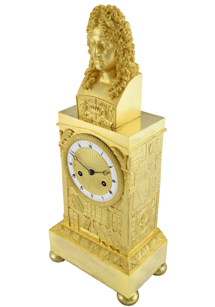 Pendule au buste de Jean Racine Charles X - Image 4