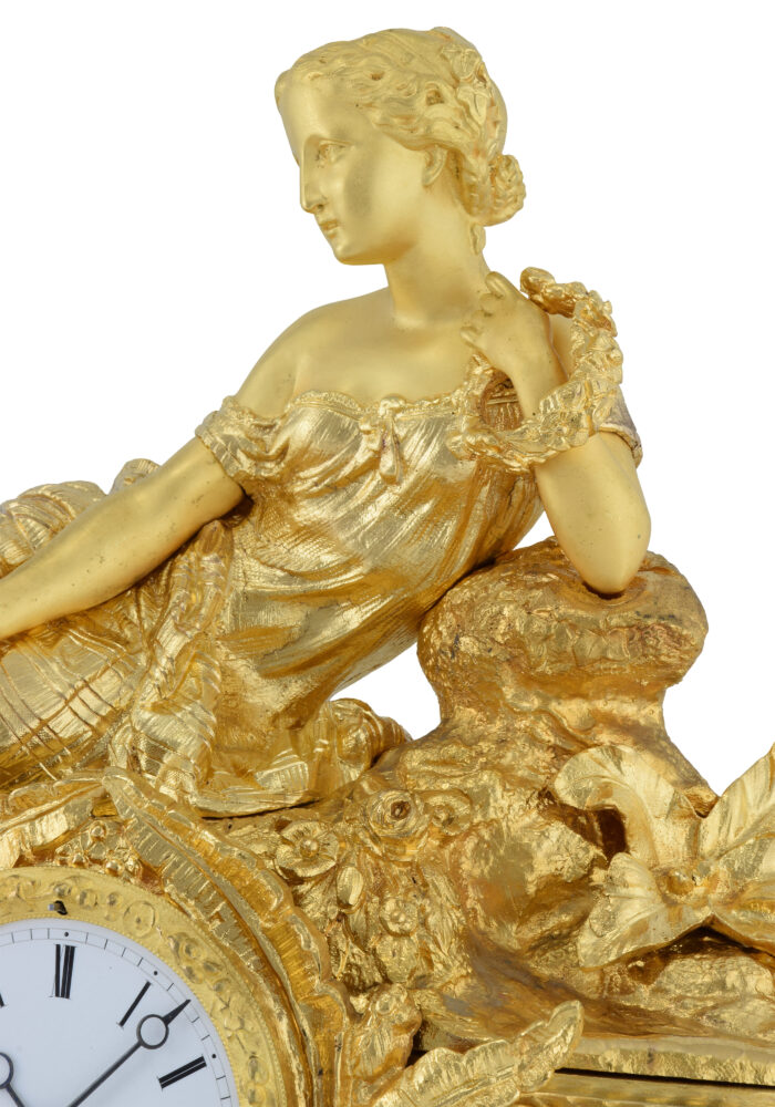 Pendule "Déesse Flore" bronze et porcelaine 1844-1849 - Image 9