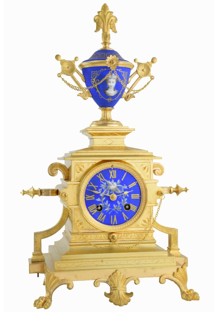 Pendule en bronze et porcelaine PALAIS ROYAL 1870 – Bild 3