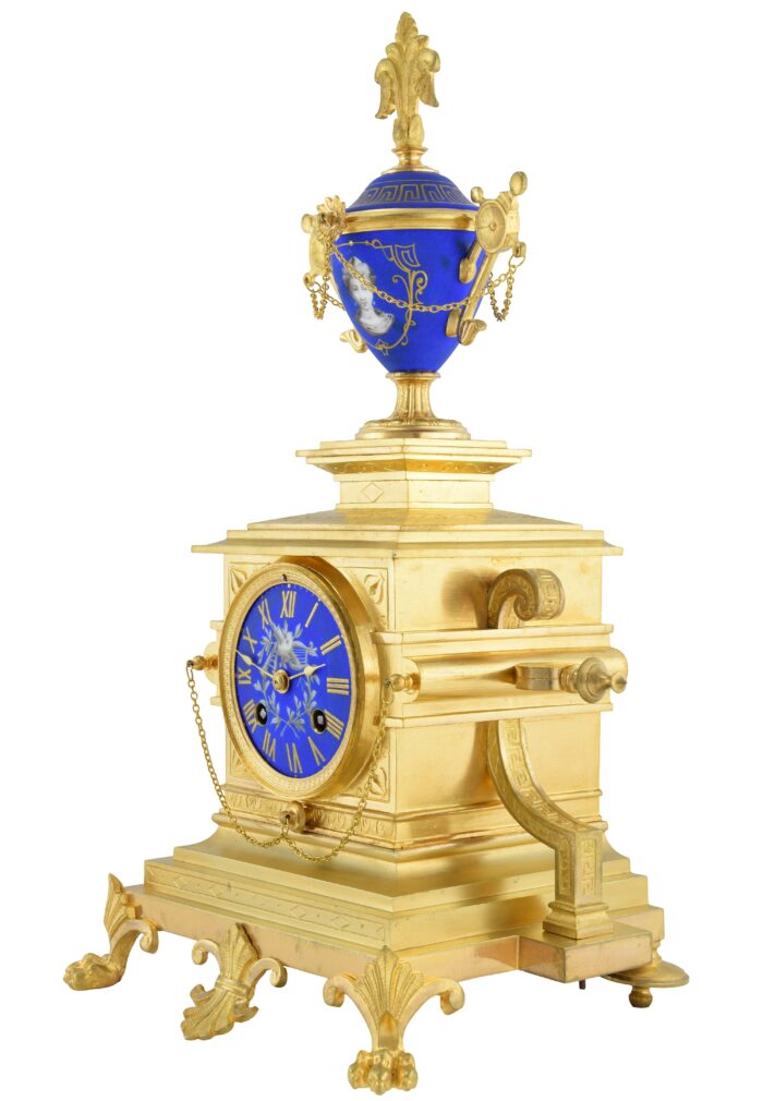 Pendule en bronze et porcelaine PALAIS ROYAL 1870 – Bild 6