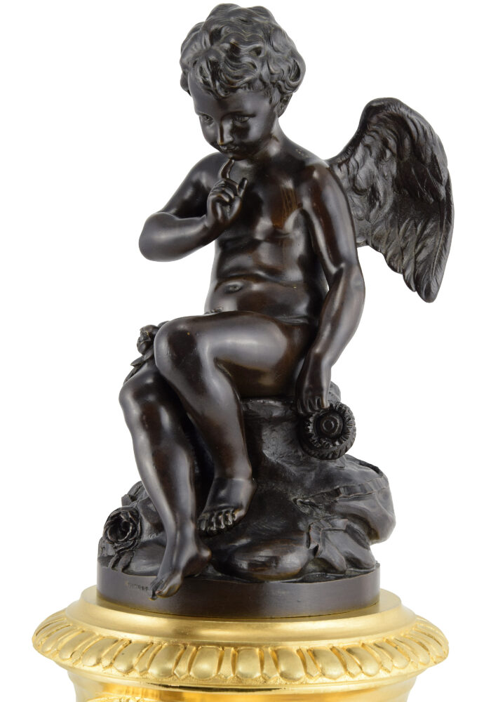Pendule "Amour menaçant" Sculpteur : Alfred DAUBRÉE - Image 12