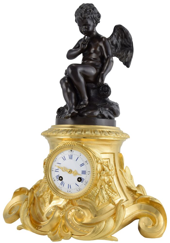 Pendule "Amour menaçant" Sculpteur : Alfred DAUBRÉE - Image 4