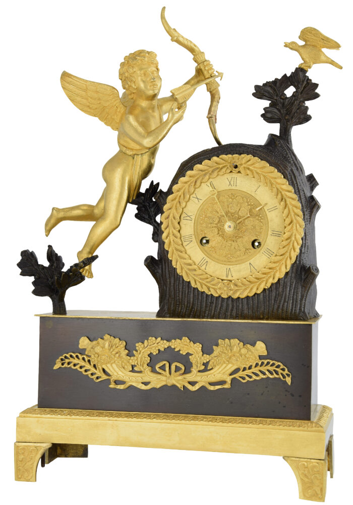 Pendule "Amour visant l’oiseau"