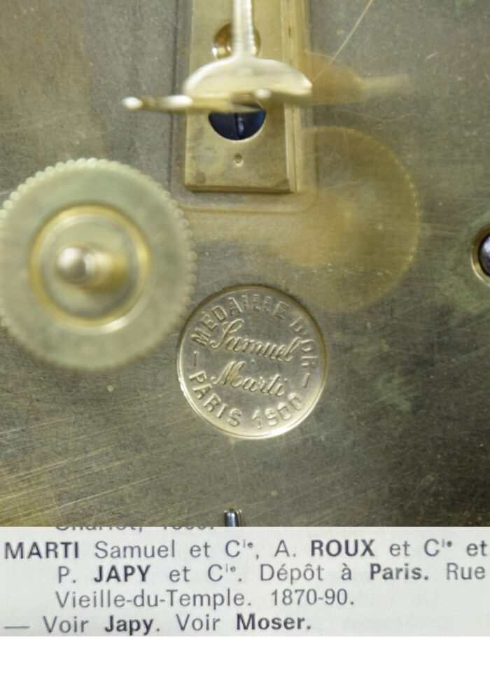 Pendule au chérubin et colombes XIXème - Image 7