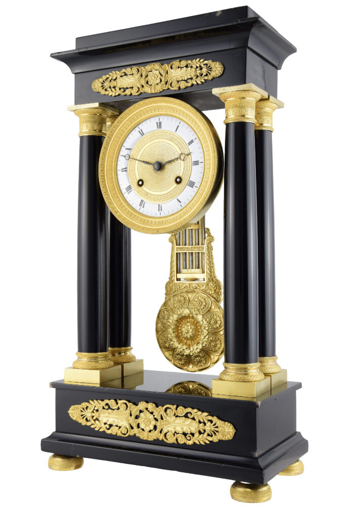 Pendule portique en marbre BROCOT Charles X 1840 - Image 4