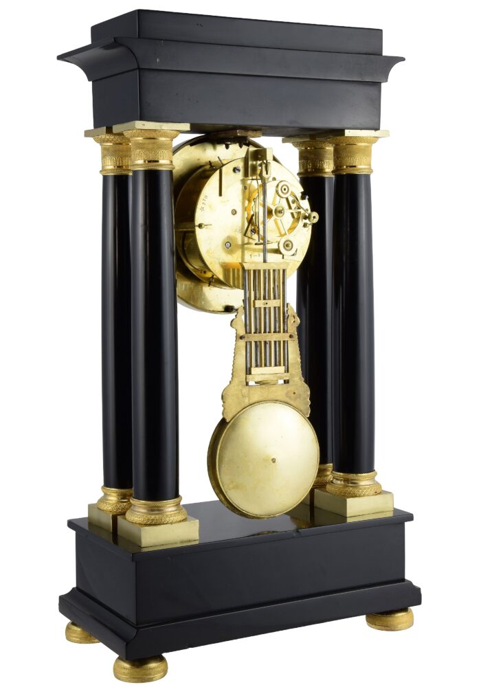 Pendule portique en marbre BROCOT Charles X 1840 - Image 9
