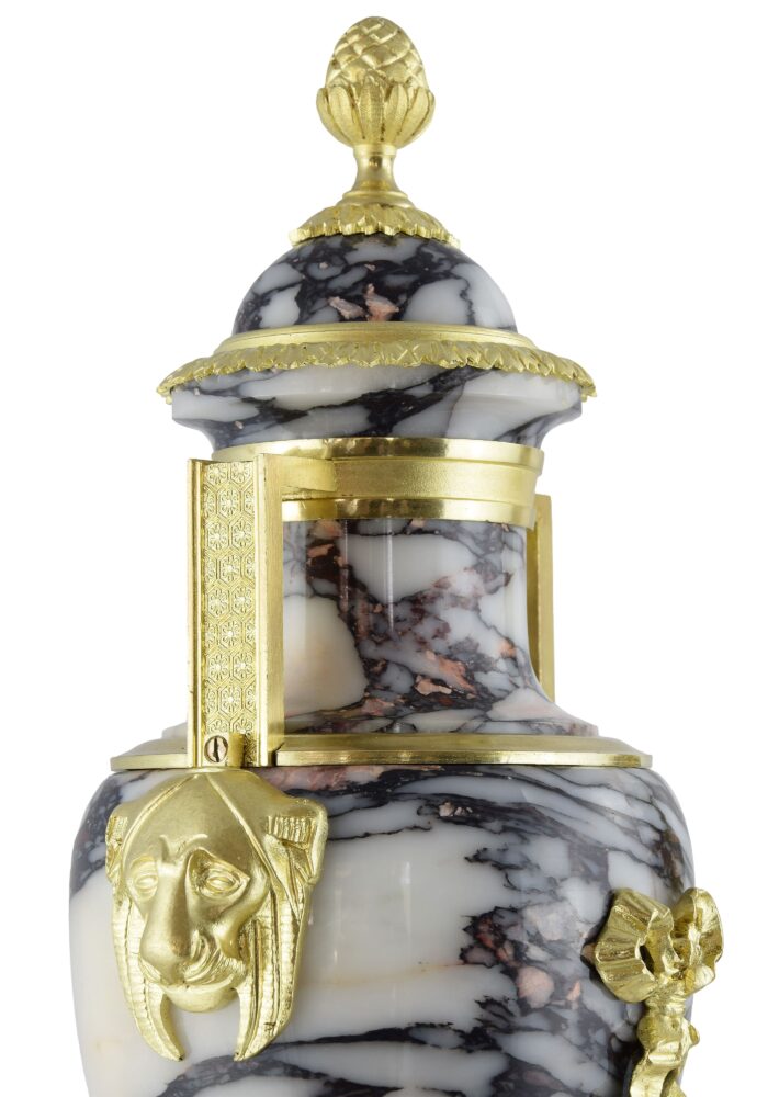 Paire de vases aux félins style Empire XIXème – Image 6