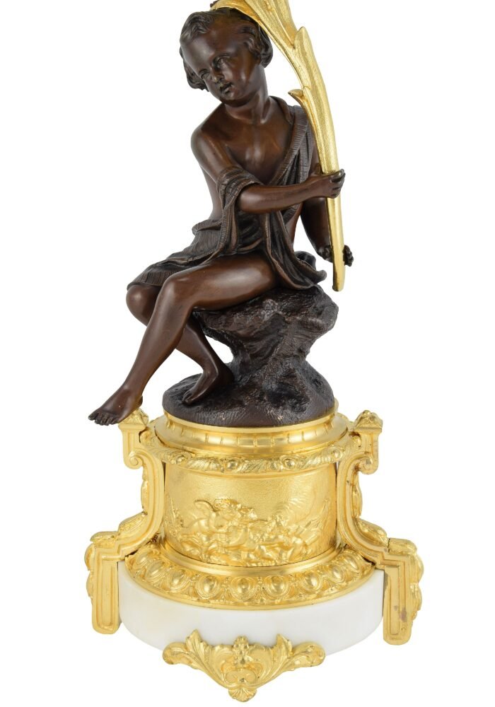 Paire de candélabres à bouquet fleuri XIXème - Image 13