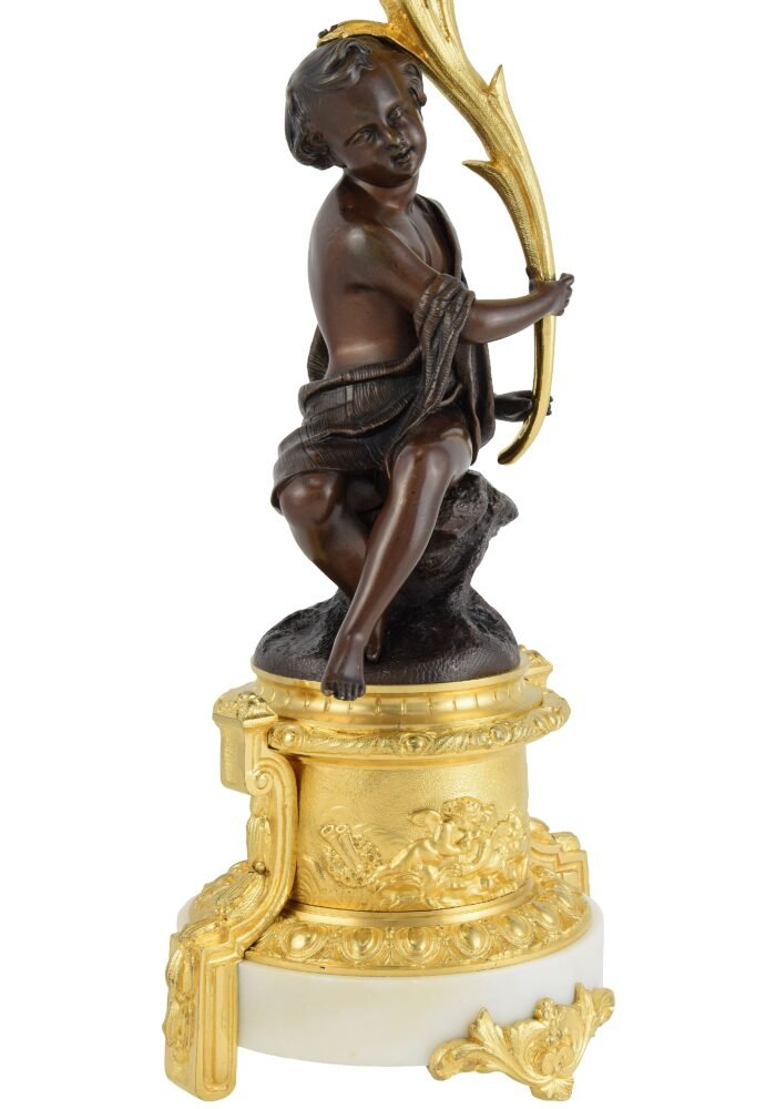 Paire de candélabres à bouquet fleuri XIXème - Image 11