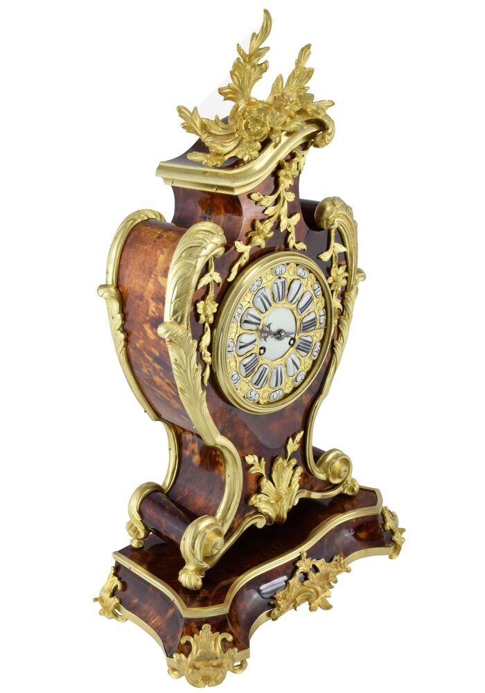 Pendule cartel en corne Louis XV XIXème – Bild 4