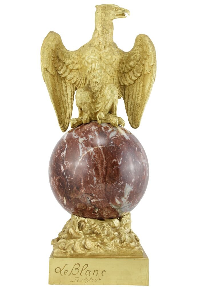 Paire d'aigles impériaux signée D. Campagne / LeBlanc – Image 9