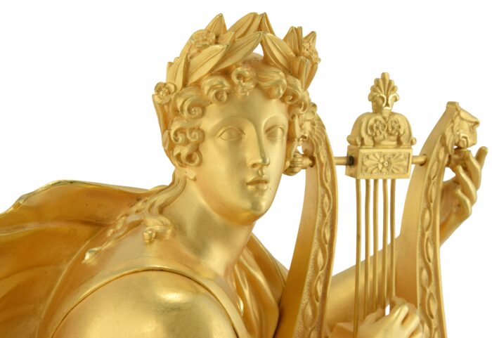 Pendule Mythologique "Apollon et le serpent" Horloger : PONS - Image 9