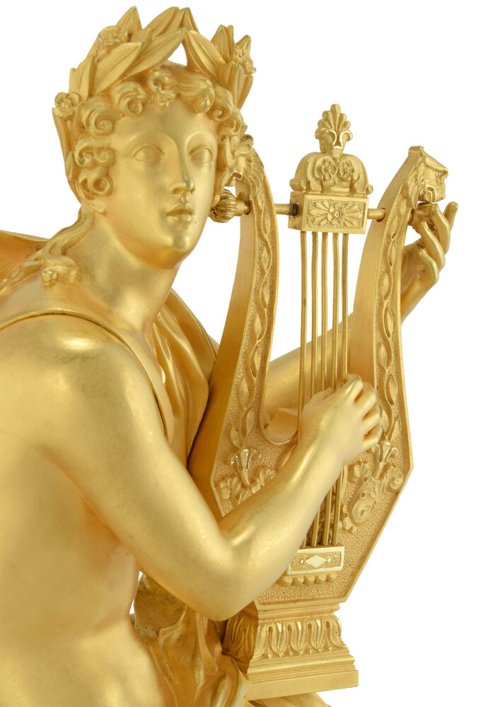 Pendule Mythologique "Apollon et le serpent" Horloger : PONS - Image 7