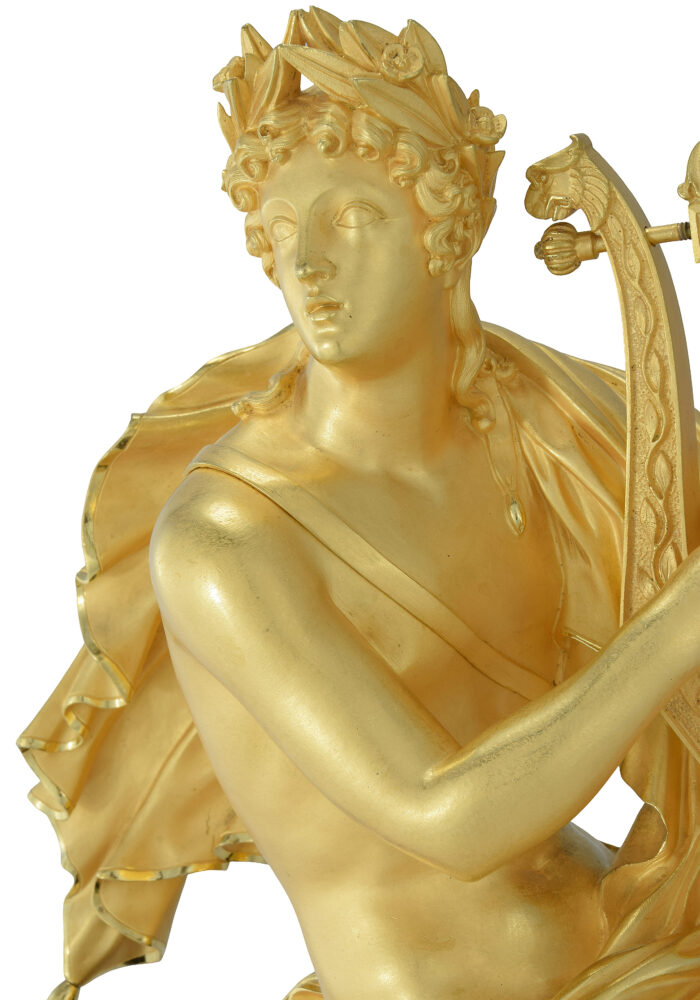 Pendule Mythologique "Apollon et le serpent" Horloger : PONS - Image 4