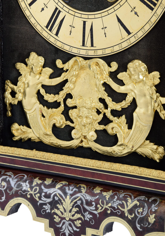 Pendule religieuse style Louis XIV marqueterie Boulle écailles – Bild 10
