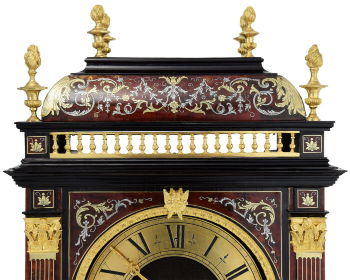 Pendule religieuse style Louis XIV marqueterie Boulle écailles – Bild 9