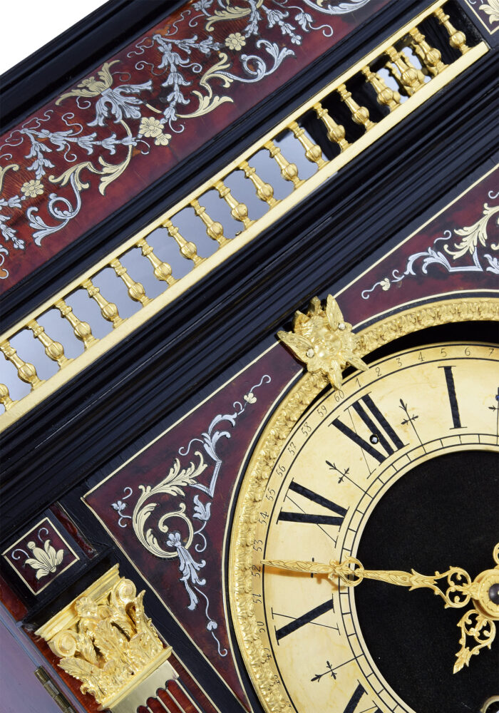 Pendule religieuse style Louis XIV marqueterie Boulle écailles – Bild 6