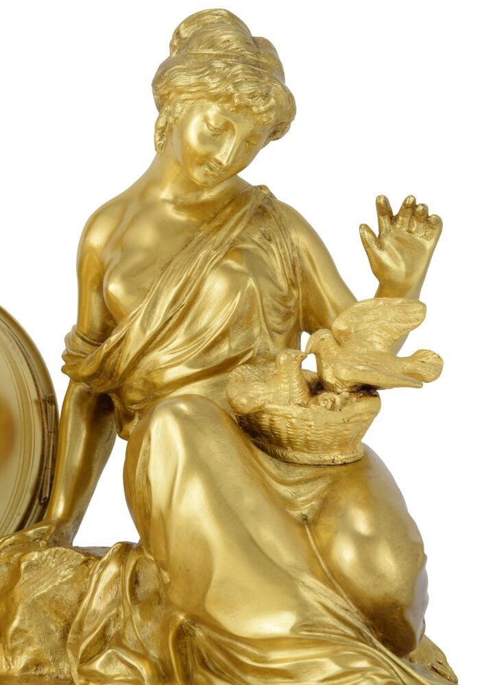 Pendule La Jeune Femme au Nid Horloger: Planchon – Image 4