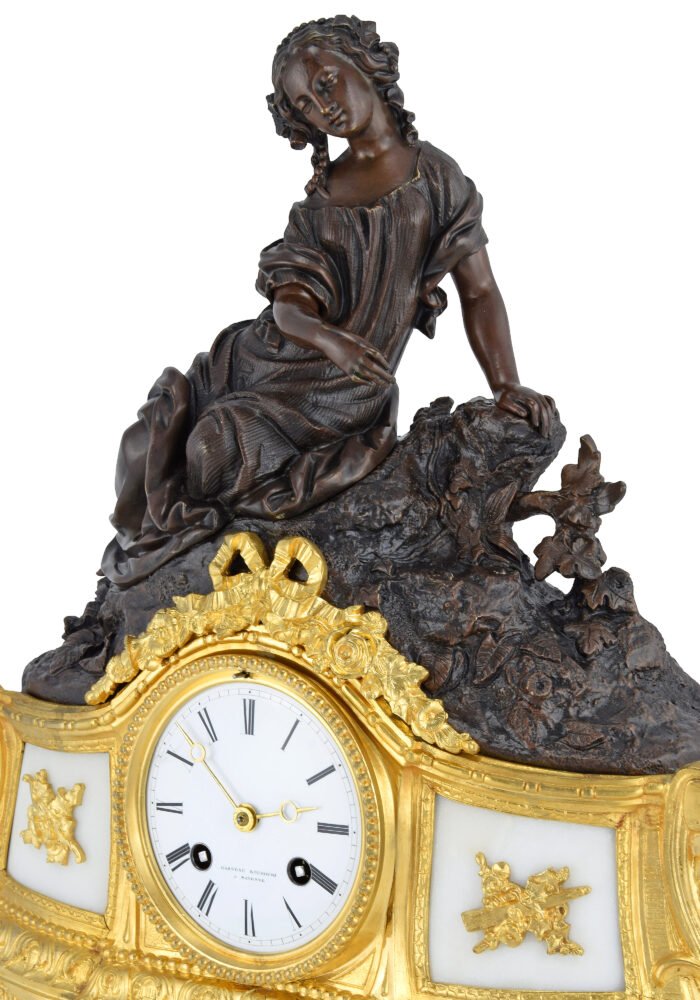 Pendule à figure féminine allégorique XIXème – Image 6