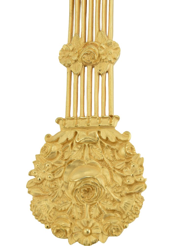 Pendule portique bois de loupe Charles X 1840 – Image 6