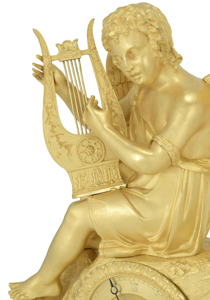 Pendule allégorique au putto musicien figurant l’Amour - Image 7