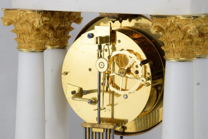 Portique marbre de carrare et bronze doré au mercure - Image 10