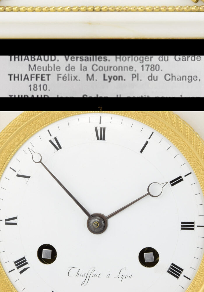 Pendule façade d’un temple Horloger : THIAFFAIT 1810 – Bild 9