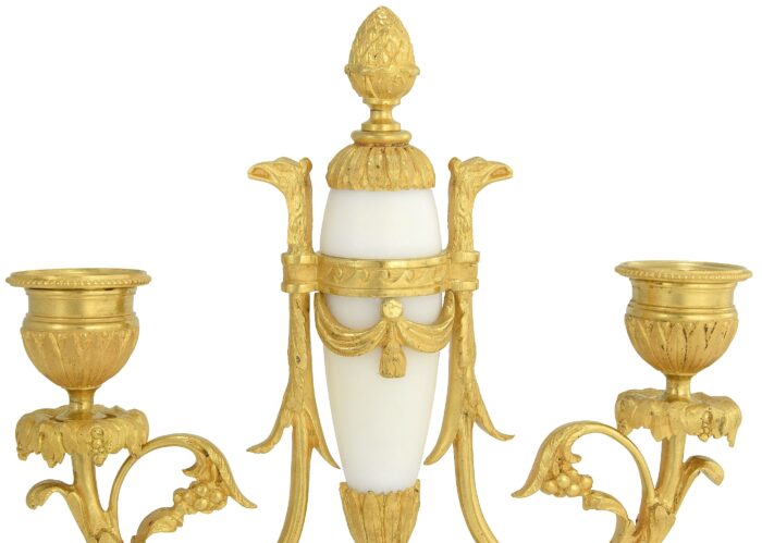 Paire de chandeliers style Louis XVI XIXème – Image 3