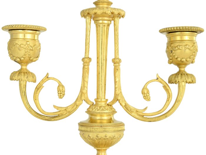 Paire de chandeliers style Empire XIXème – Image 6