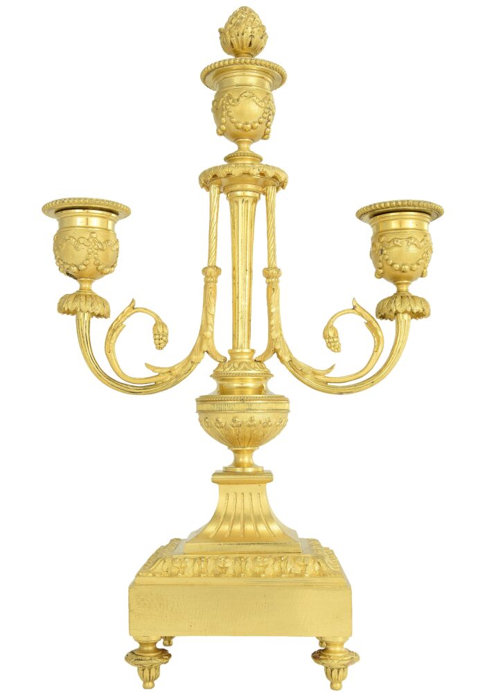 Paire de chandeliers style Empire XIXème – Image 4