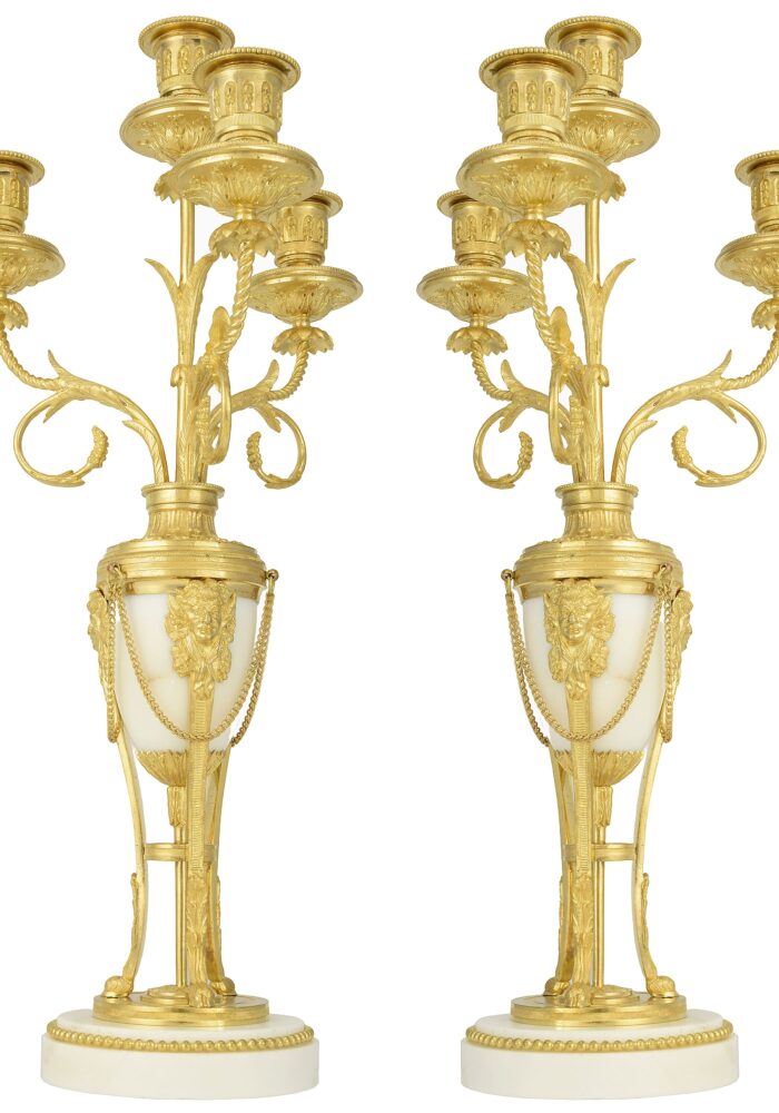 Chandeliers tripode XVIIIème époque Louis XVI