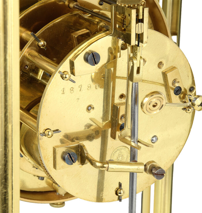 Pendule vitrée échappement Brocot Horloger : JAPY – Image 9
