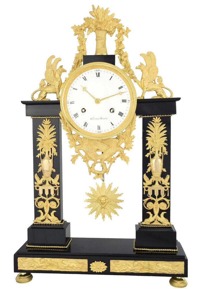 Pendule portique Empire Horloger : HUNZIKER 1805 – Image 7