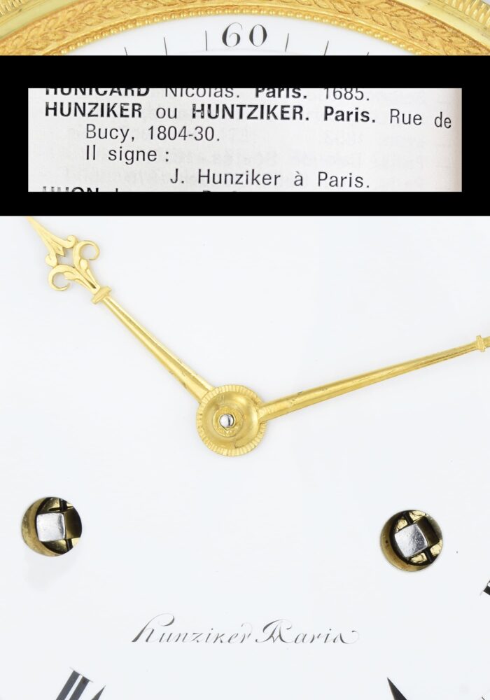 Pendule portique Empire Horloger : HUNZIKER 1805 – Image 11
