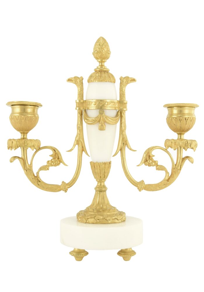 Paire de chandeliers style Louis XVI XIXème
