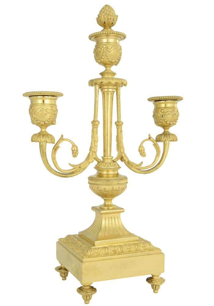 Paire de chandeliers style Empire XIXème – Bild 7