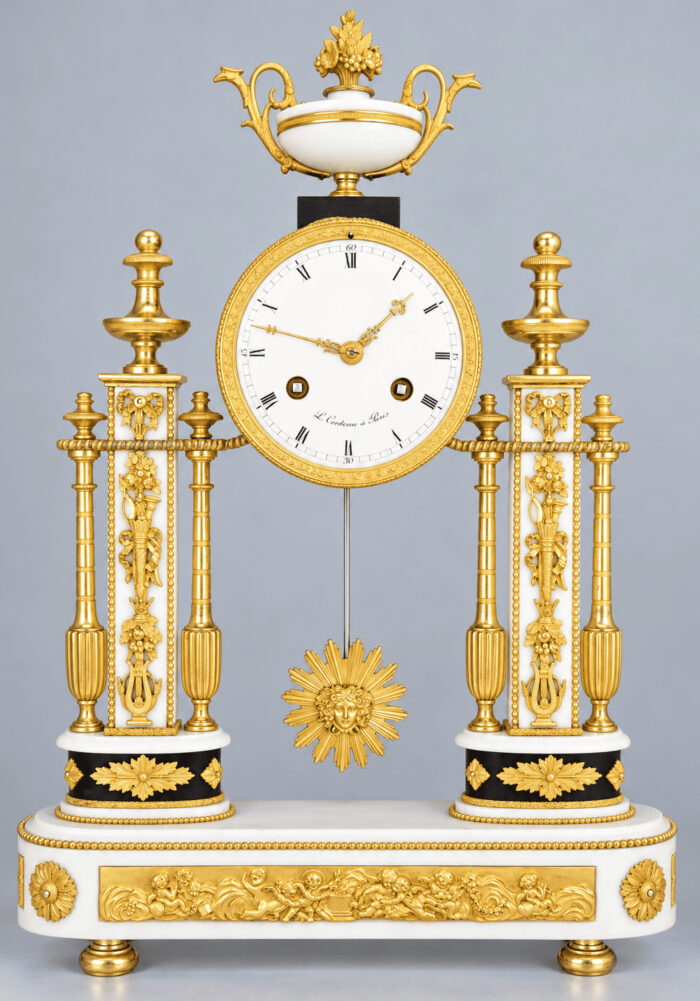 Pendule portique Horloger : CONTREAU 1850