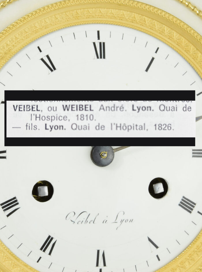 Pendule portique Empire Horloger : VEIBEL 1810 – Bild 10