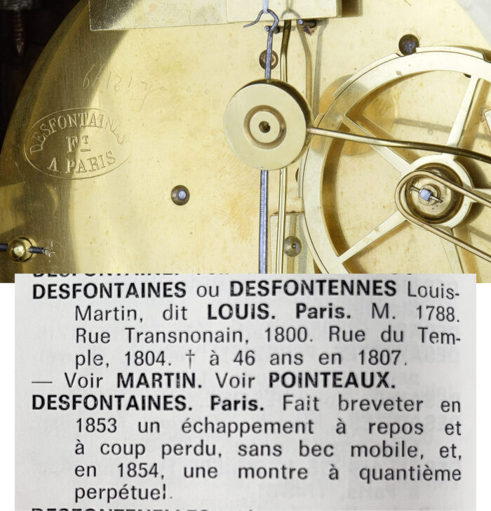 Pendule à la Goeffrin Horloger : Desfontaines 1850 – Image 11