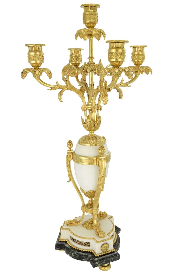 Grande Paire de chandeliers style Louis XVI XIXème – Bild 5