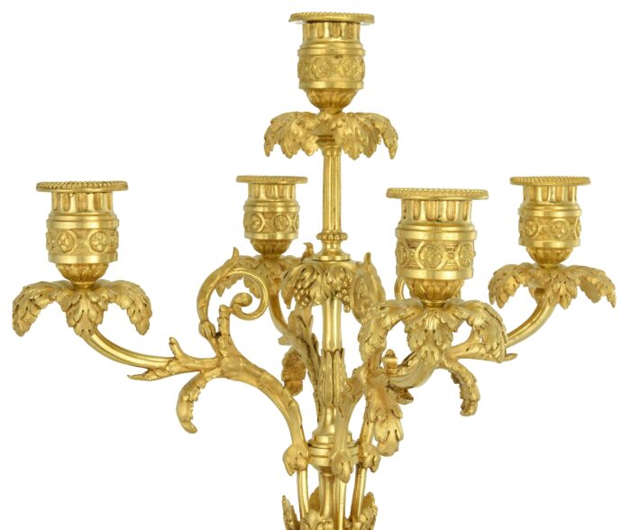 Grande Paire de chandeliers style Louis XVI XIXème – Bild 8