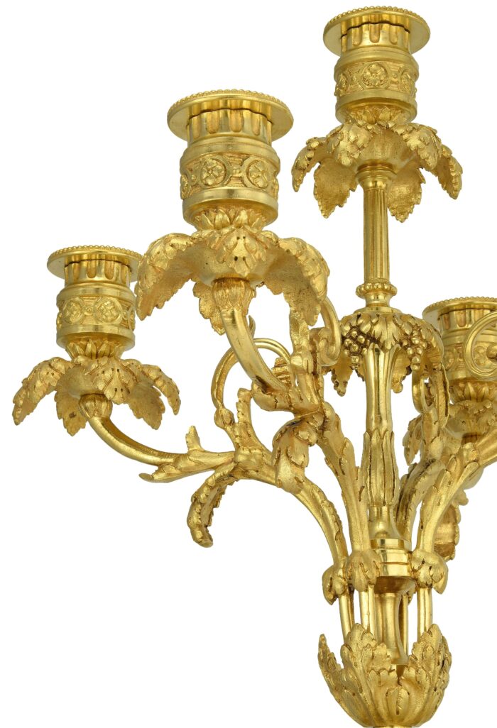 Grande Paire de chandeliers style Louis XVI XIXème – Bild 6