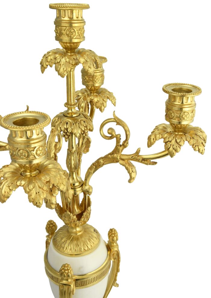 Grande Paire de chandeliers style Louis XVI XIXème – Bild 4