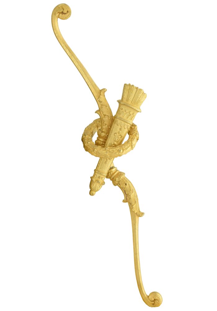 Pendule Amour musicien bronze doré au mercure à l'or – Bild 5