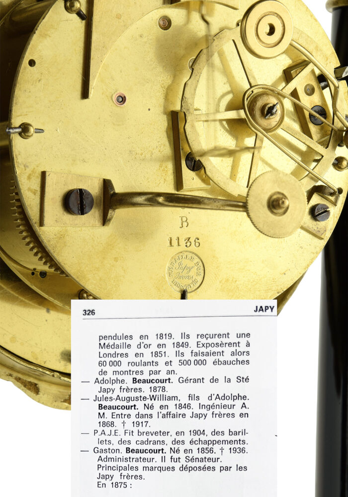 Pendule portique de style Empire d'époque Napoléon III – Bild 8