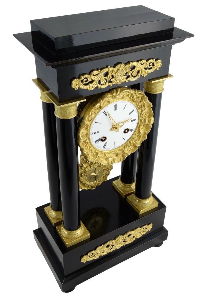 Pendule portique de style Empire d'époque Napoléon III – Bild 3