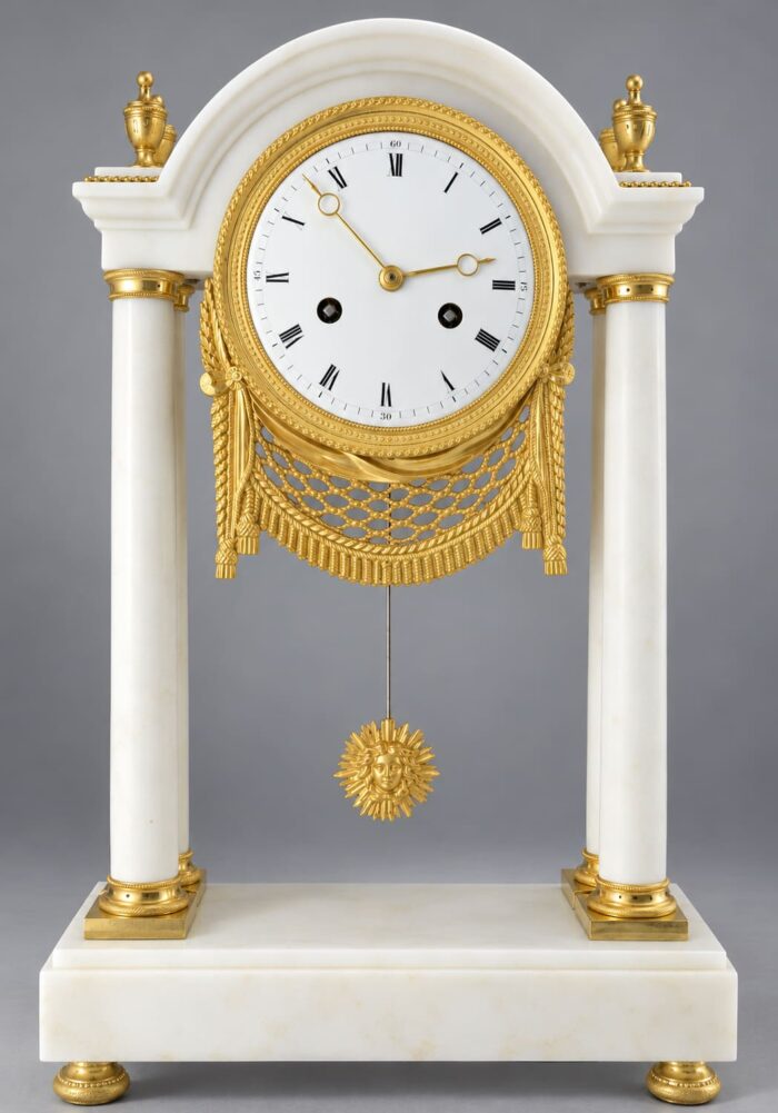 Pendule portique Empire
