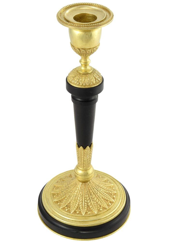 Paire de bougeoirs Néo-classique Epoque Napoléon III – Bild 4
